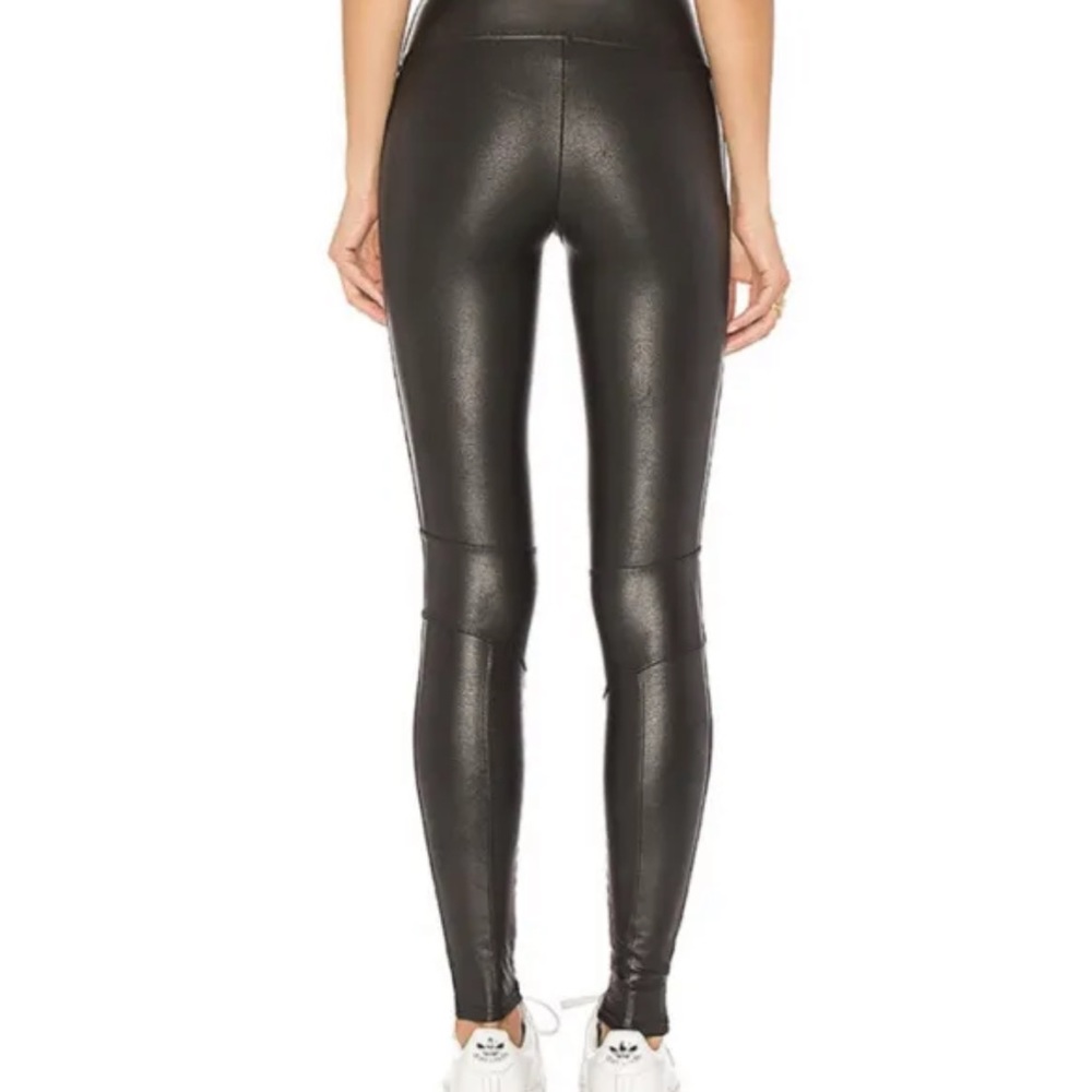 Spanx motto faux leather leggings sz Lg - Picture 2 of 10